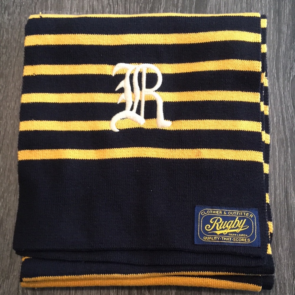 Ralph Lauren RUGBY MATCHING SCARF AND SKULLY SET not sold separately - Picture 7 of 8